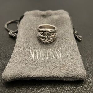 Scott Kay Engraved Sparta Ring